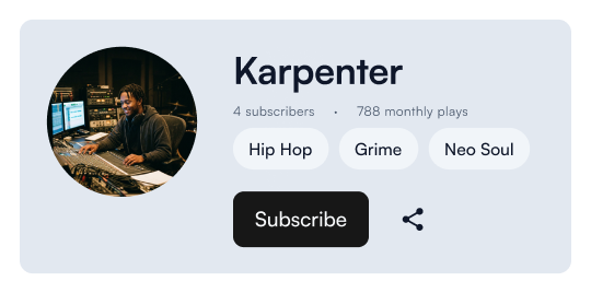 Artist profile - Karpenter